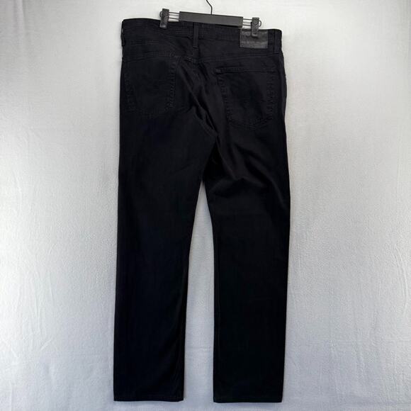 AG Adriano Goldschmied Pants Men's 36x34 Fits 36x32 Black Chino Slim Straight - Picture 5 of 9